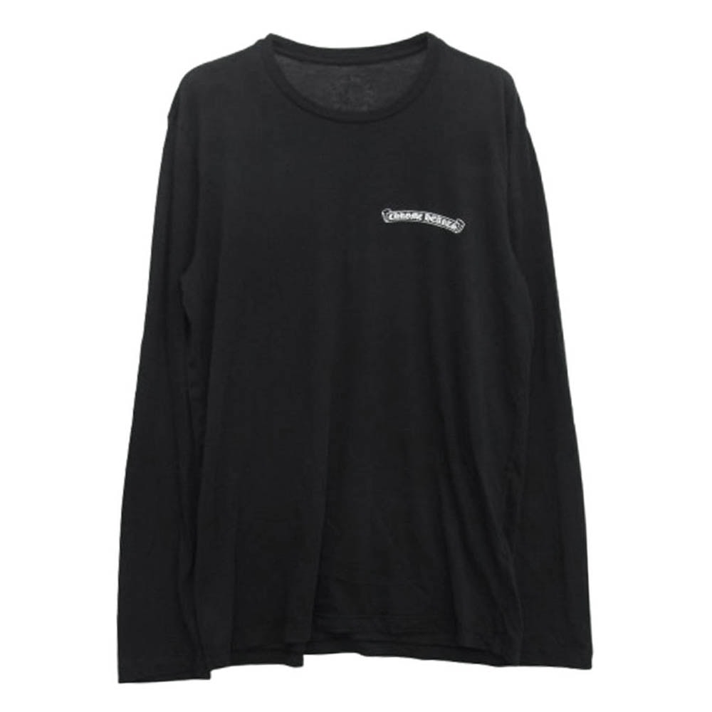 CHROME HEARTS クロムハーツ(原本無) Tシャツ 国内正規品 CH PLUS L/S バックCHプラス スクロールラベルプリント ロングスリーブ 長袖 Tシャツ カットソー【中古】