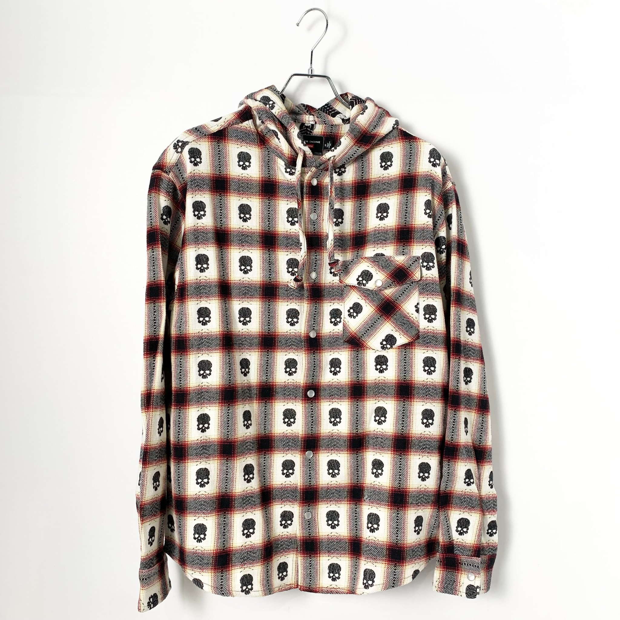 Supreme x Number (N)ine Hooded Flannel Shirt "White"
