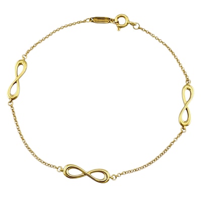 ティファニー エンドレス ブレスレット 18金 K18イエローゴールド レディース TIFFANY&Co. 中古