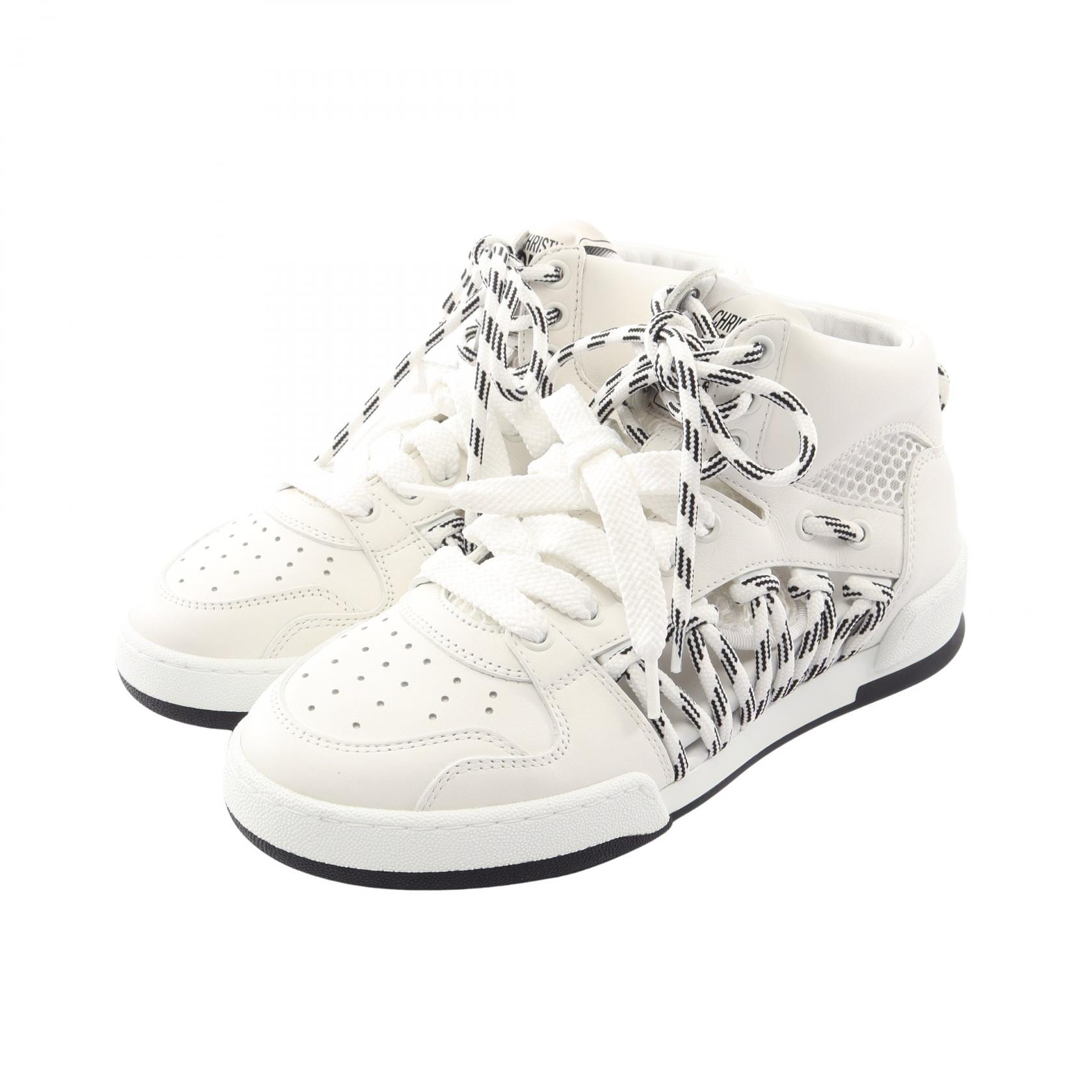 ディオール Dior DIOR First スニーカー 靴 レザー レディース ホワイト系 / ブラック系 【中古】