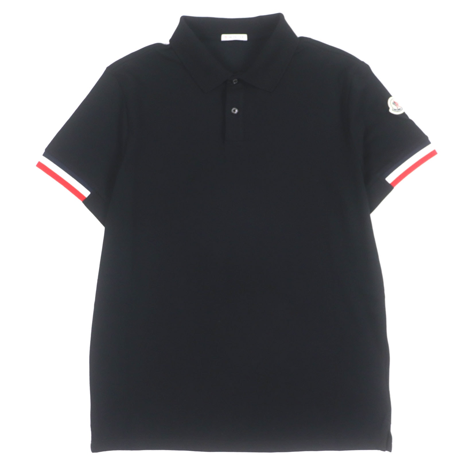 未使用品 モンクレール
 半袖ポロシャツ ブラック メンズ L