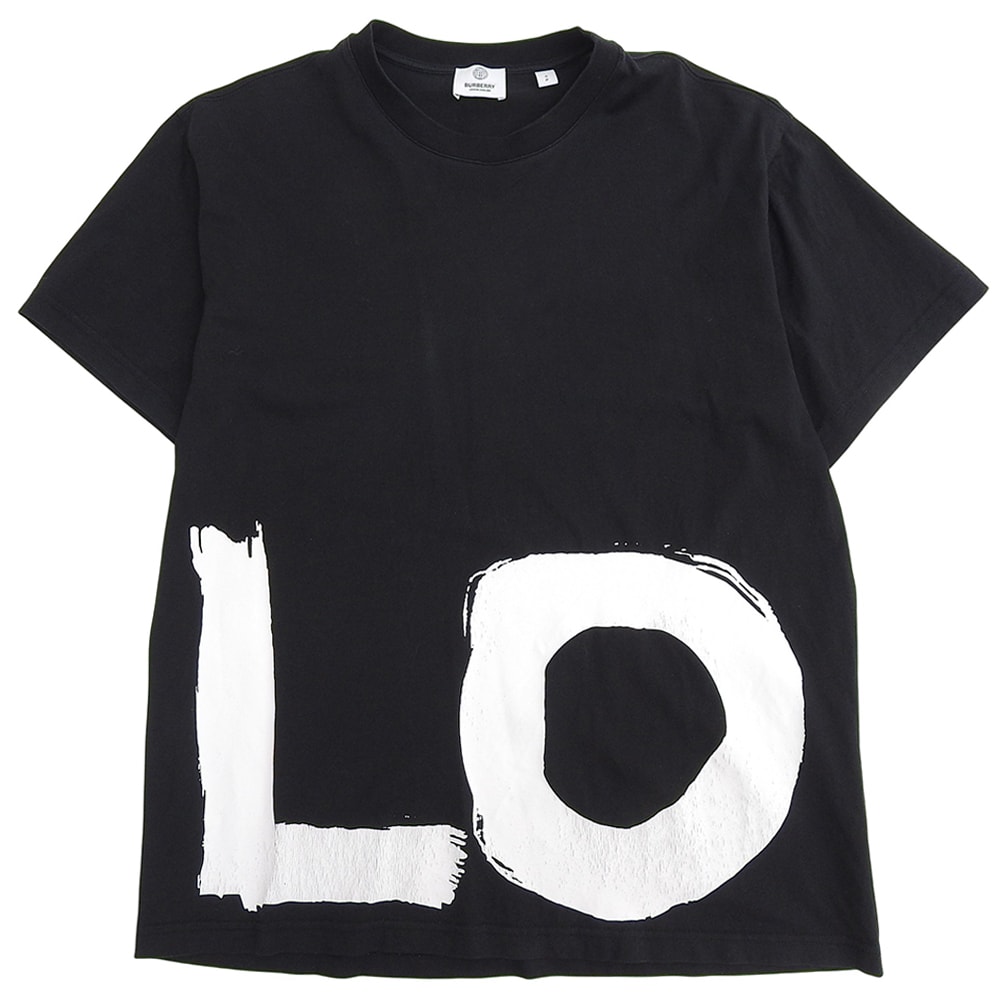 バーバリー CARRICK LOVE PRINT プリント 半袖 Tシャツ トップス メンズ ブラック S 8037302 S