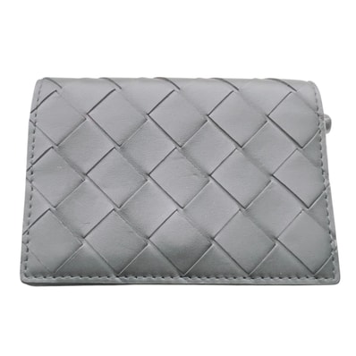 BOTTEGA VENETA 極美品 ボッテガヴェネタ イントレチャート 名刺入れ 667141 レザー ブラック カードケース パースケース Aランク 中古 鑑定済 ボッテガ財布