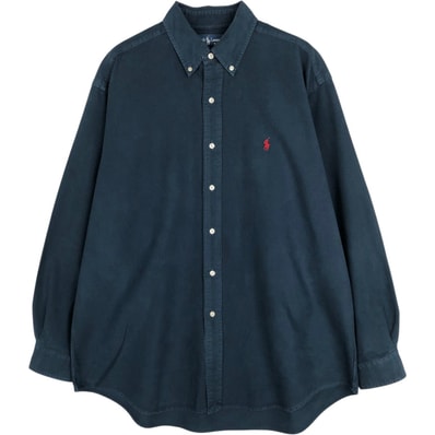 古着 ラルフローレン Ralph Lauren BLAKE 長袖 ボタンダウンシャツ メンズL相当/eaa676964