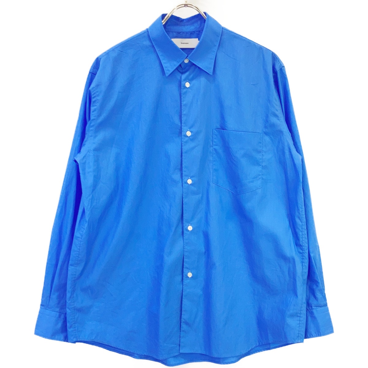 グラフペーパー GM253-50005B ブルー コットン100 Broad Regular Collar Shirt 1