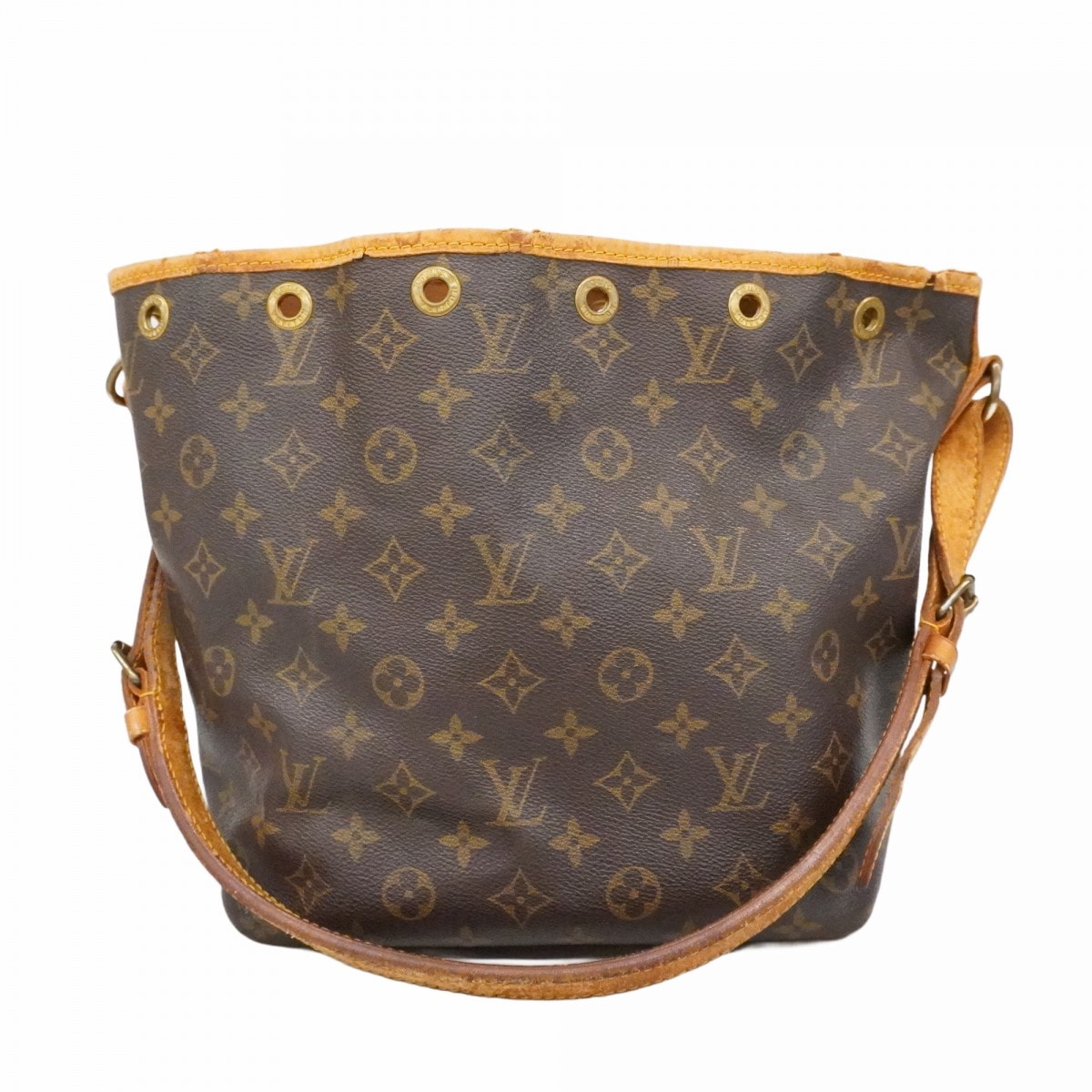 【6dc3637】ルイヴィトン ショルダーバッグ モノグラム プチノエ M42226 ブラウン【中古】レディース