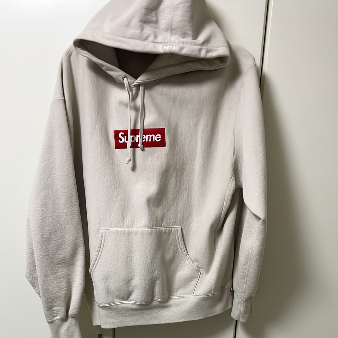 Supreme Box Logo Hooded Sweatshirt "Stone" (24FW)