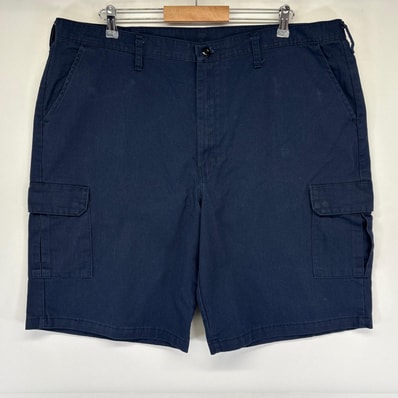 古着 レッドキャップ RED KAP ショートパンツ カーゴ ハーフ 短パン ワンポイントロゴ 半ズボン w42 ネイビー メンズ