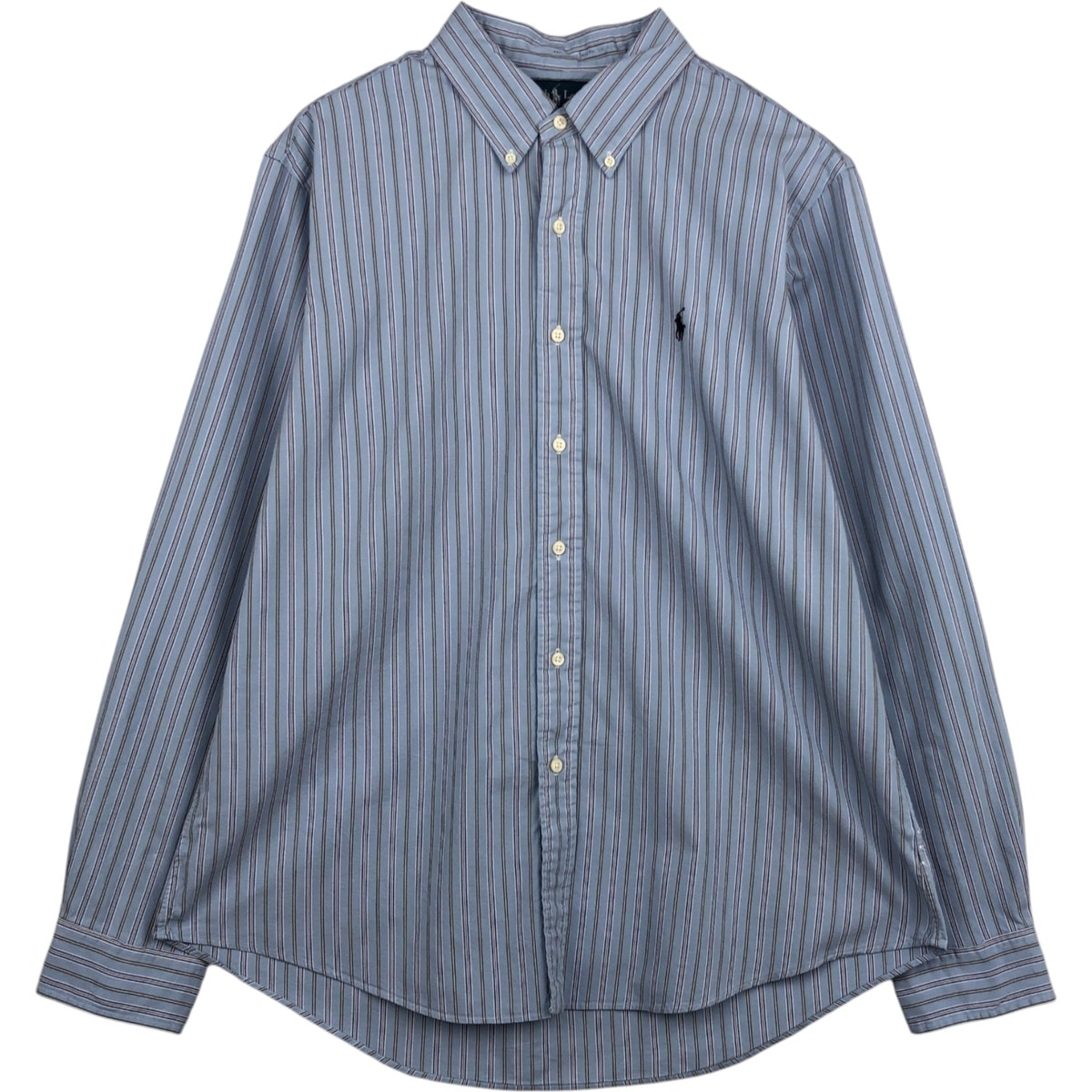 古着 ラルフローレン Ralph Lauren CUSTOM FIT 長袖 ボタンダウンストライプシャツ メンズXL相当/eaa628738