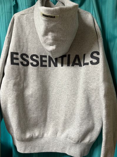 FEAR OF GOD ESSENTIALS 3M Logo Pullover Hoodie "Light Grey"