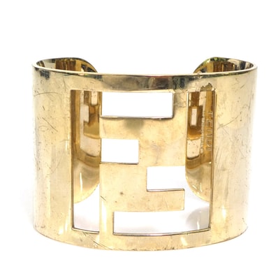 フェンディ FENDI バングル メタル ゴールド レディース【中古】 56699g