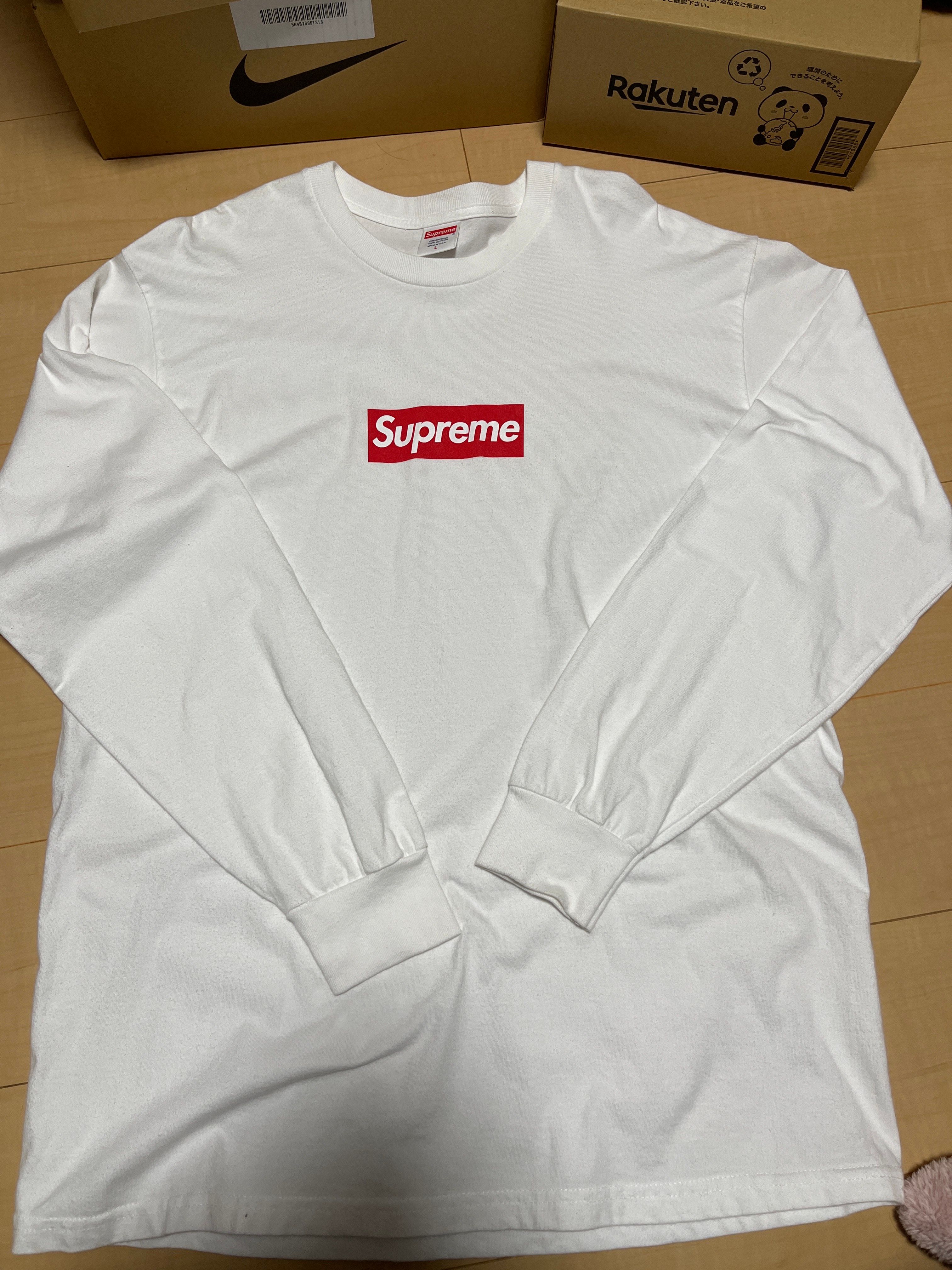 Supreme Box Logo L/S Tee "White"