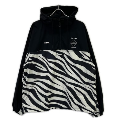 エフシーリアルブリストル 23AW ゼブラ PRACTICE ANORAK アノラックパーカー L
