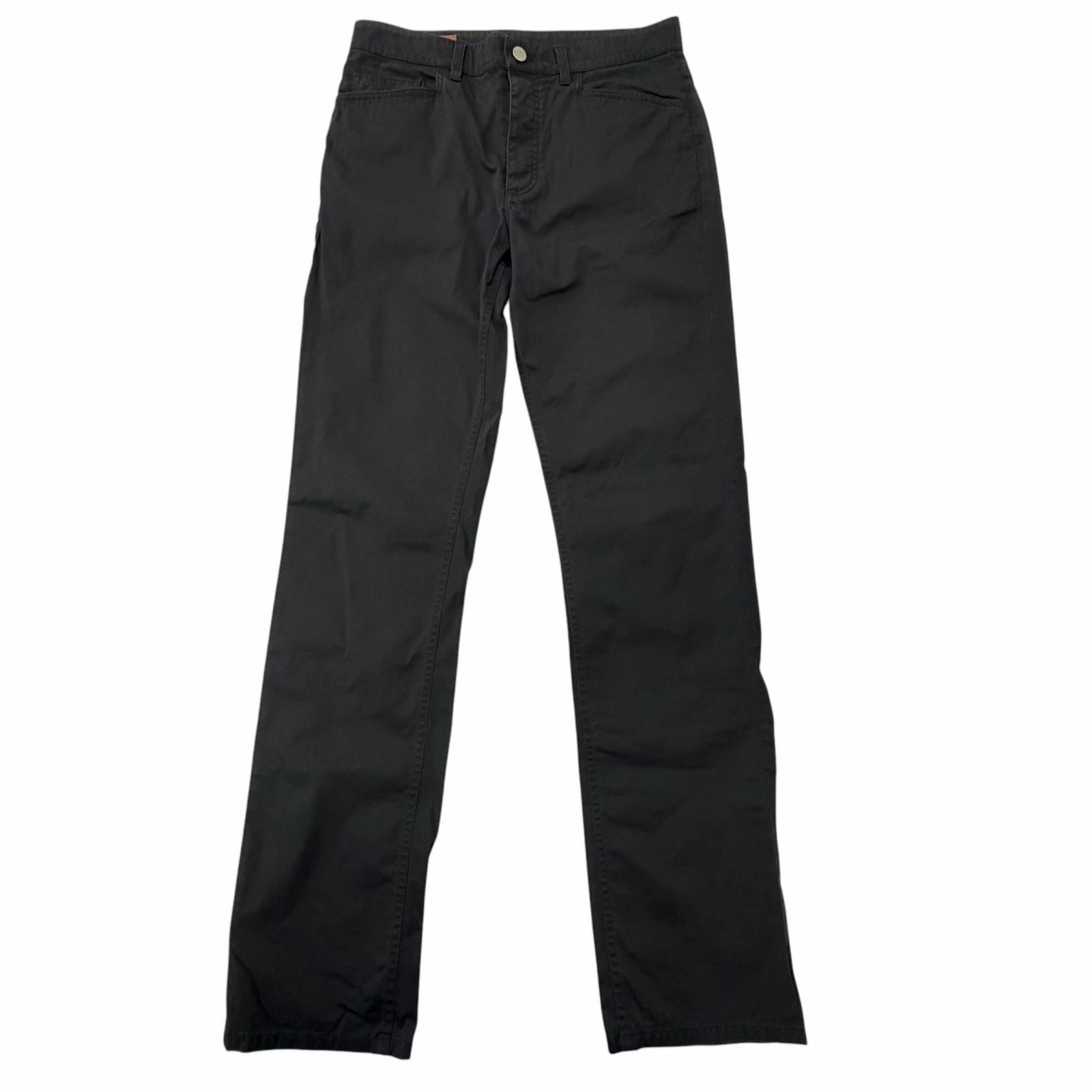 エルメスコットンパンツ C (やや傷や汚れあり)】良品 エルメス コットンパンツ ブラック メンズ