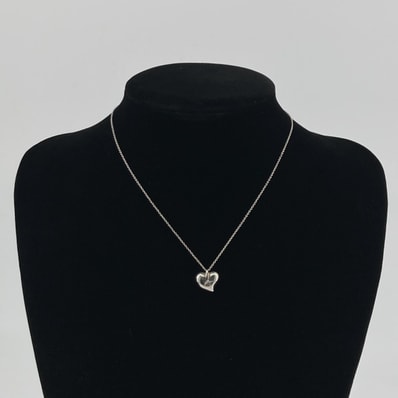 TIFFANY&Co.(ティファニー) エルサペレッティ カーブドハート Ag925 ネックレス 3.95g シルバー