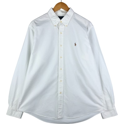 古着 ラルフローレン Ralph Lauren CUSTOM FIT 長袖 ボタンダウンシャツ メンズXL相当/eaa592723
