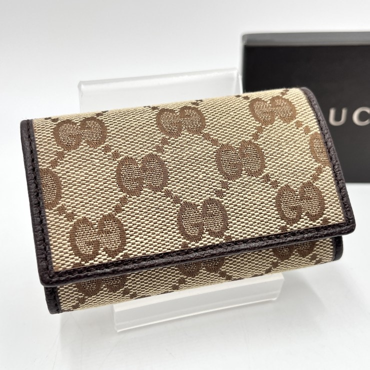 A+ (新品・未使用(ワケあり))】GUCCI（グッチ）GGキャンバス 6連キー