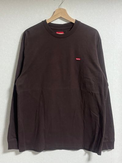 Supreme Small Box L/S Tee "Dark Brown"(21FW)