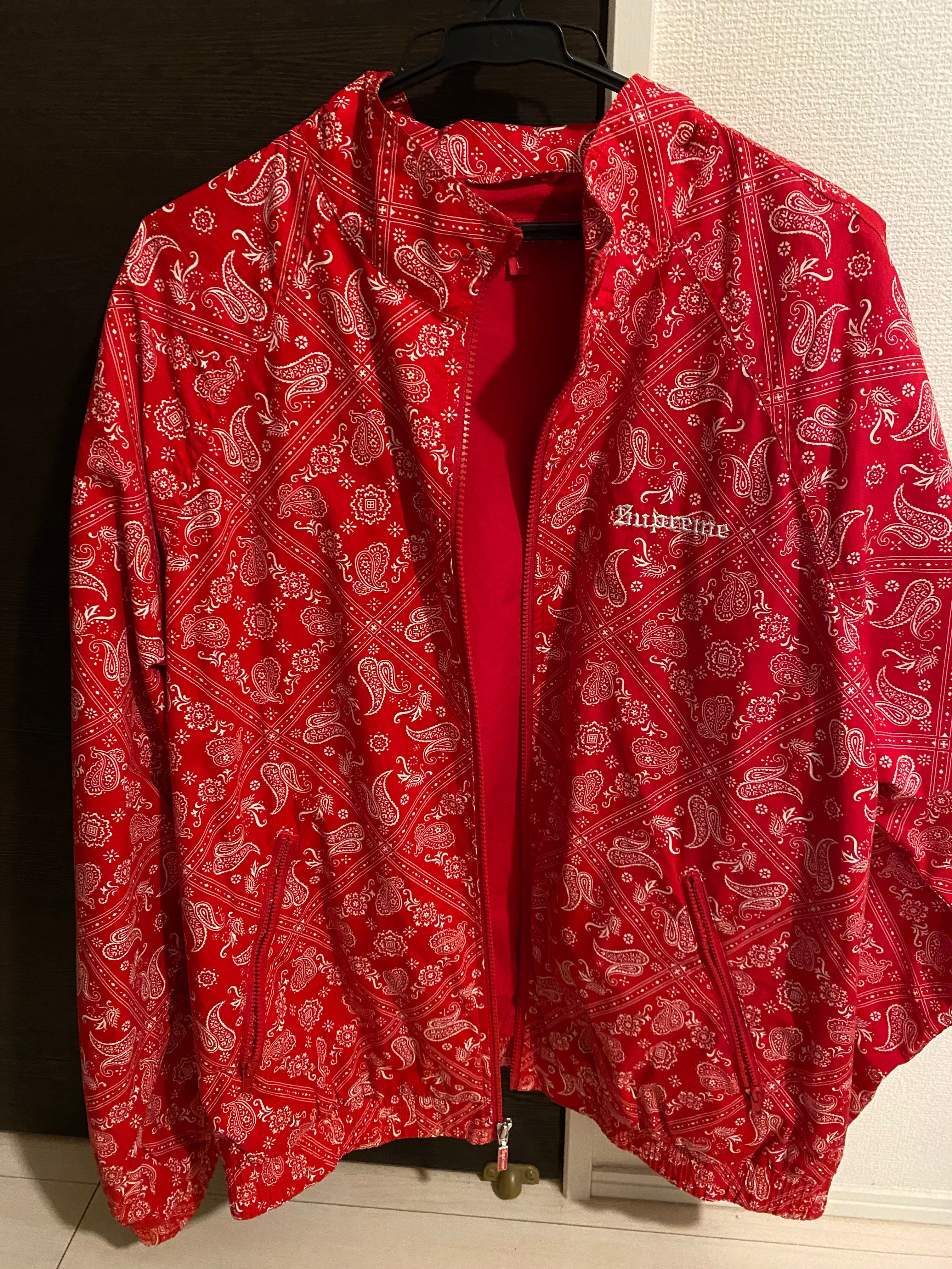 Supreme Bandana Track Jacket "Red"