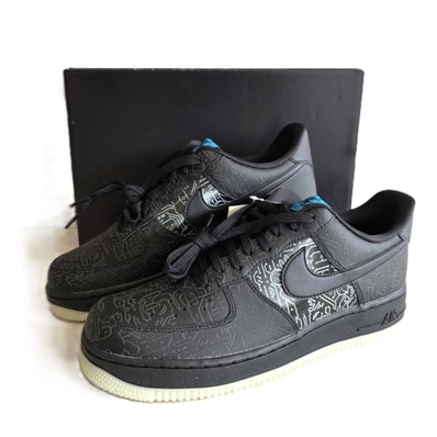 【値引き】NIKE ナイキ SPACE PLAYERS AIR FORCE 1 '07 コンピューター チップ スニーカー DH5354-001 メンズ 27.5cm【中古】