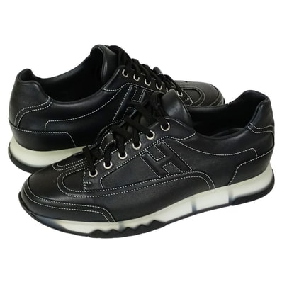 HERMES エルメス トレイル レザー スニーカー 415=26~26.5cm 41072