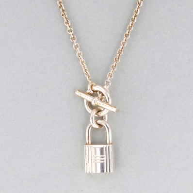 【お値下げ品】HERMES エルメス アミュレット ケリー カデナ ネックレス ネックレス 104140B シルバー925 シルバー レディース【中古】