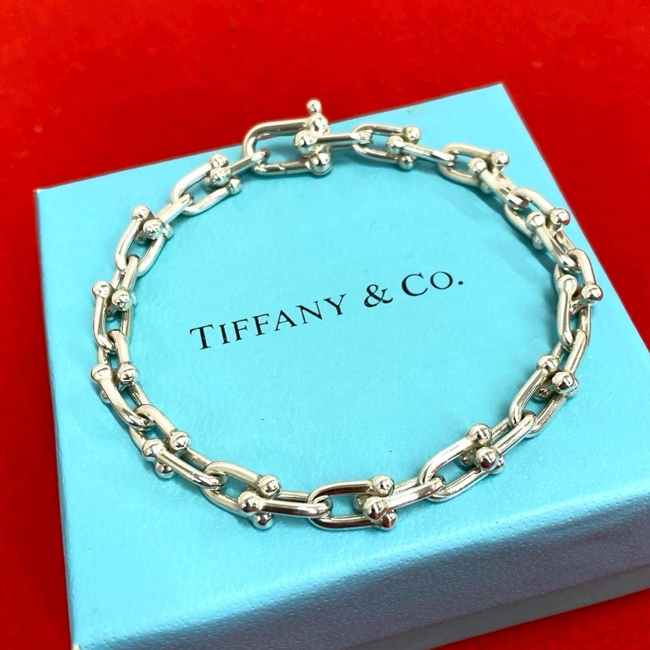 TIFFANY&Co. ティファニー ハードウェア スモールリンク ブレスレット シルバー925 ブレスレット シルバー
 25448