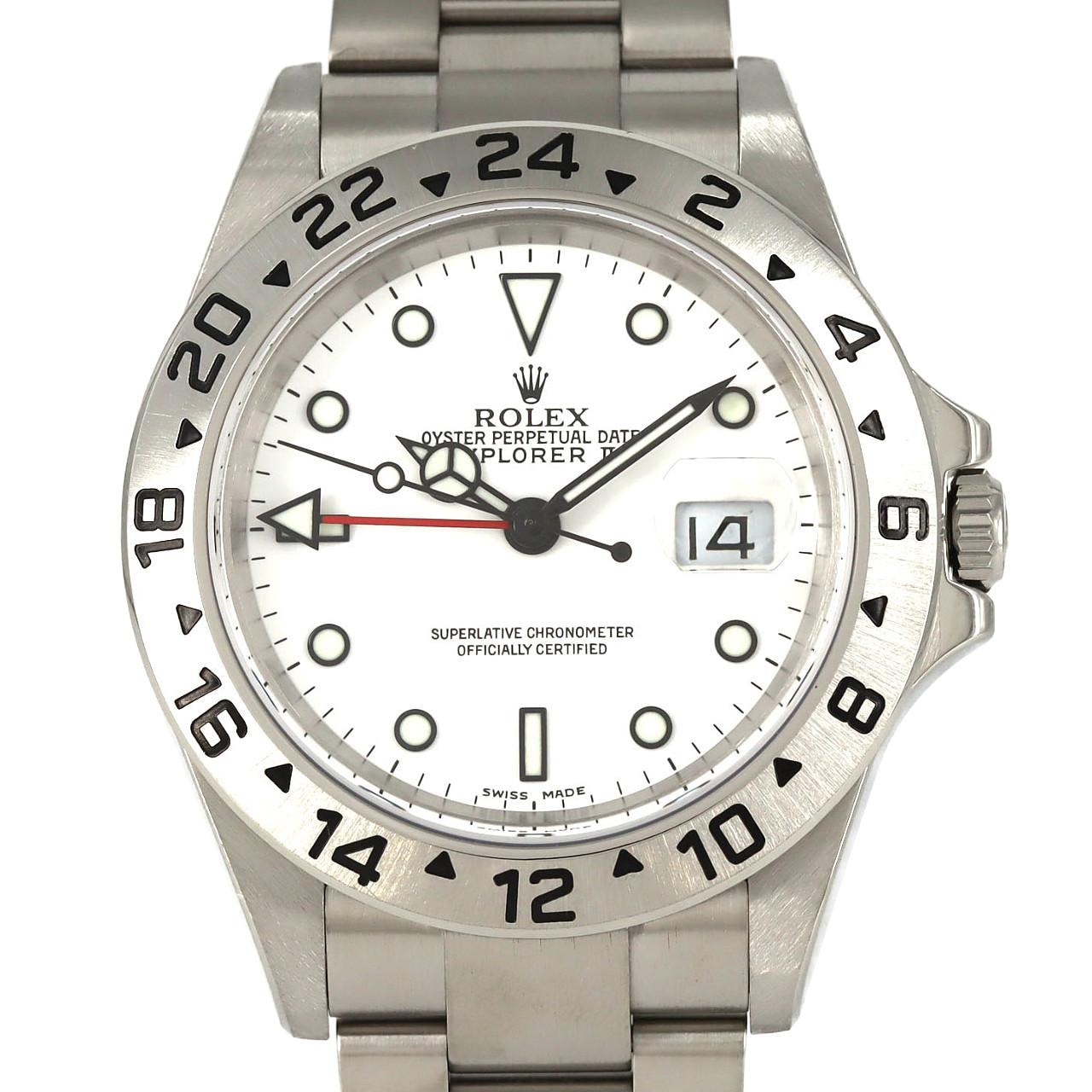 ロレックス エクスプローラーII 16570 SS 自動巻 F番