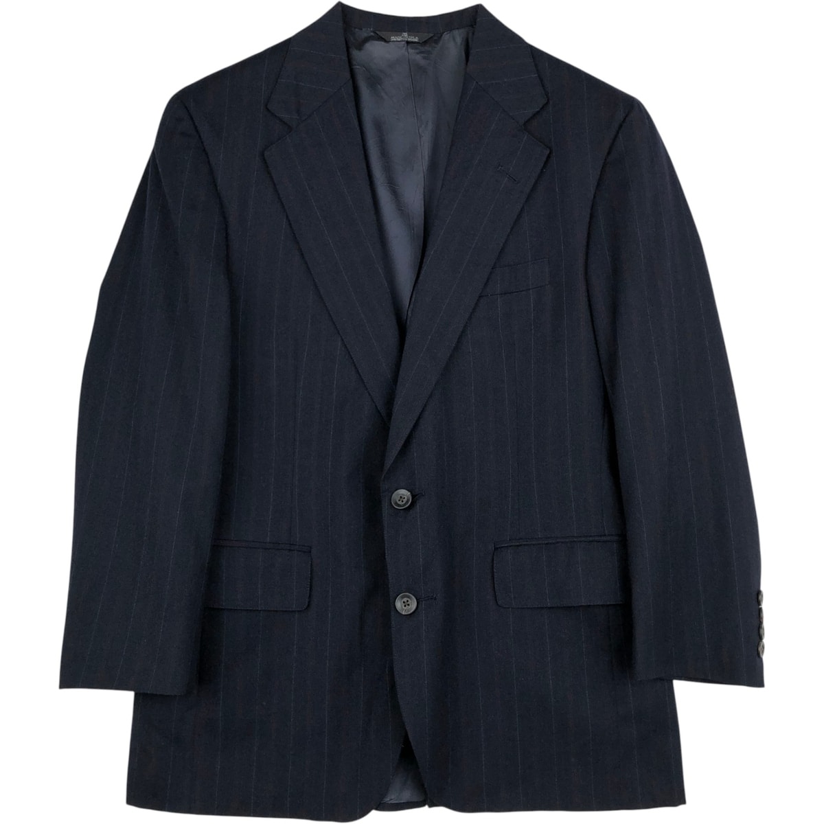 古着 ラルフローレン Ralph Lauren CHAPS チャップス ストライプ柄 ウールテーラードジャケット USA製 メンズM相当/eaa643397
