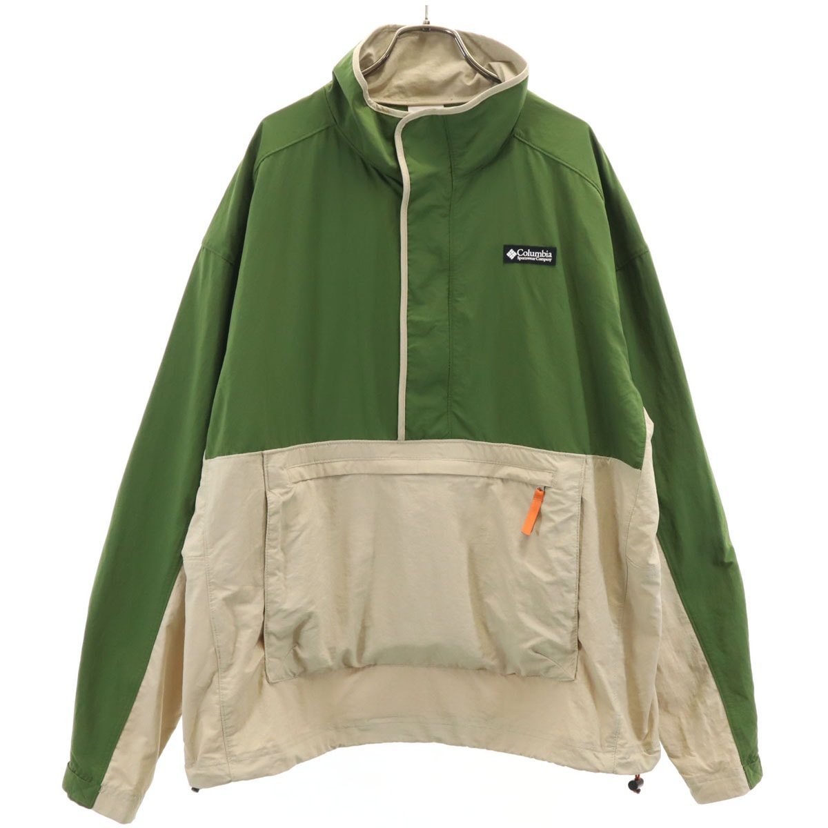 Columbia コロンビア デシュート バレー ウインド シェル ジャケット L グリーン系 アウトドア ポケッタブル