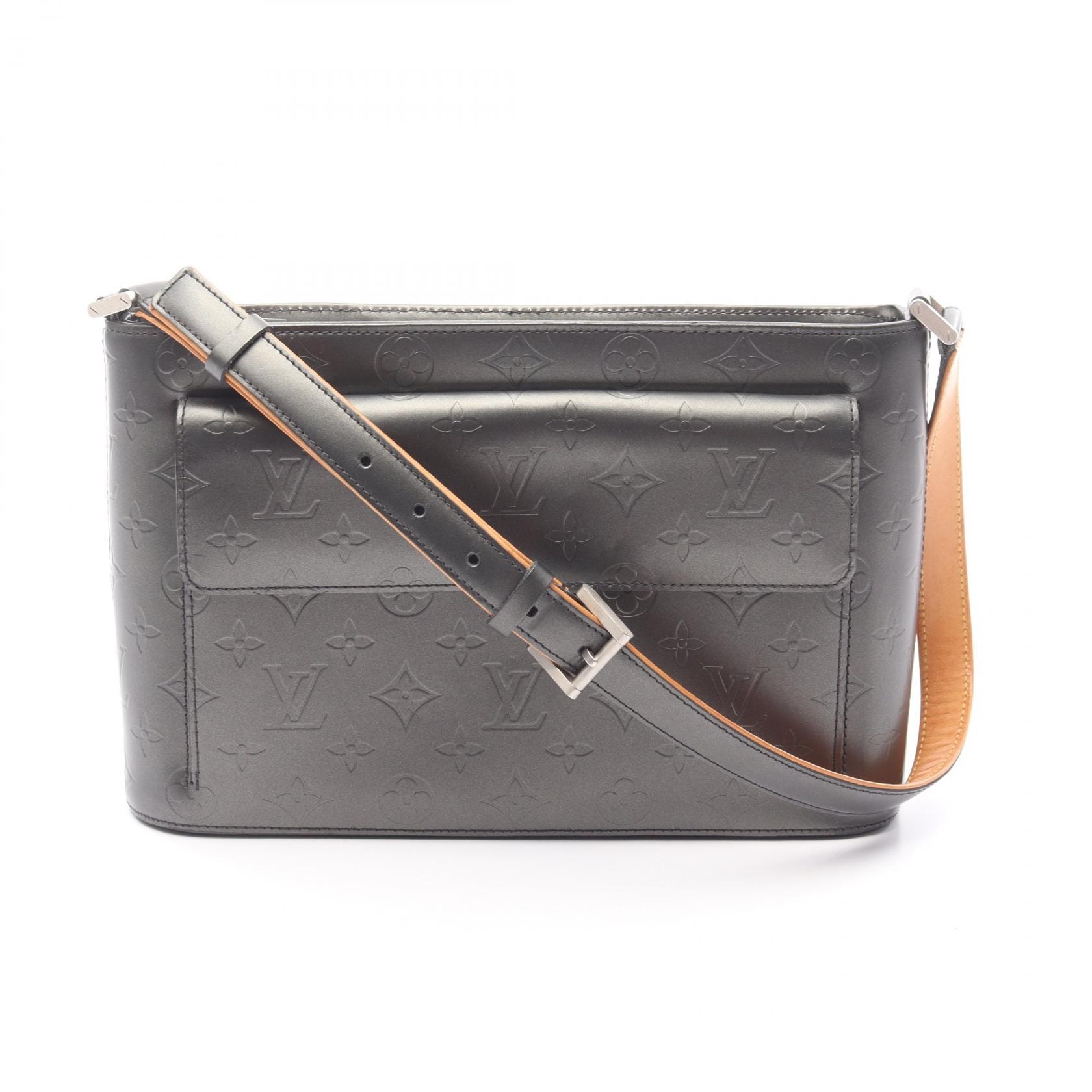 ルイ・ヴィトン LOUIS VUITTON アルストン ショルダーバッグ バッグ レザー モノグラム・マット ノワール レディース ブラック系 M55122 【中古】