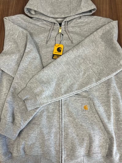 Carhartt Loose Fit Midweight Full-Zip Sweatshirt "Heather Grey"