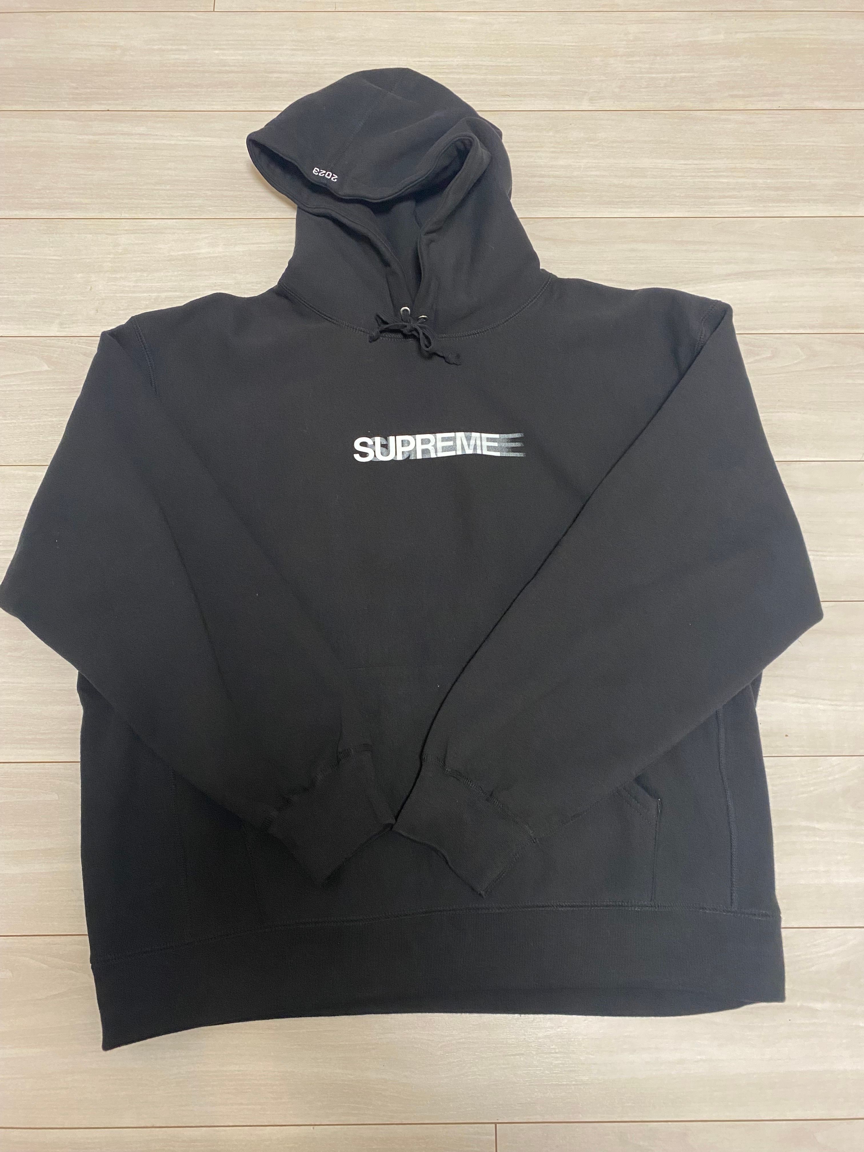 Supreme Motion Logo Hooded Sweatshirt "Black" (23SS)