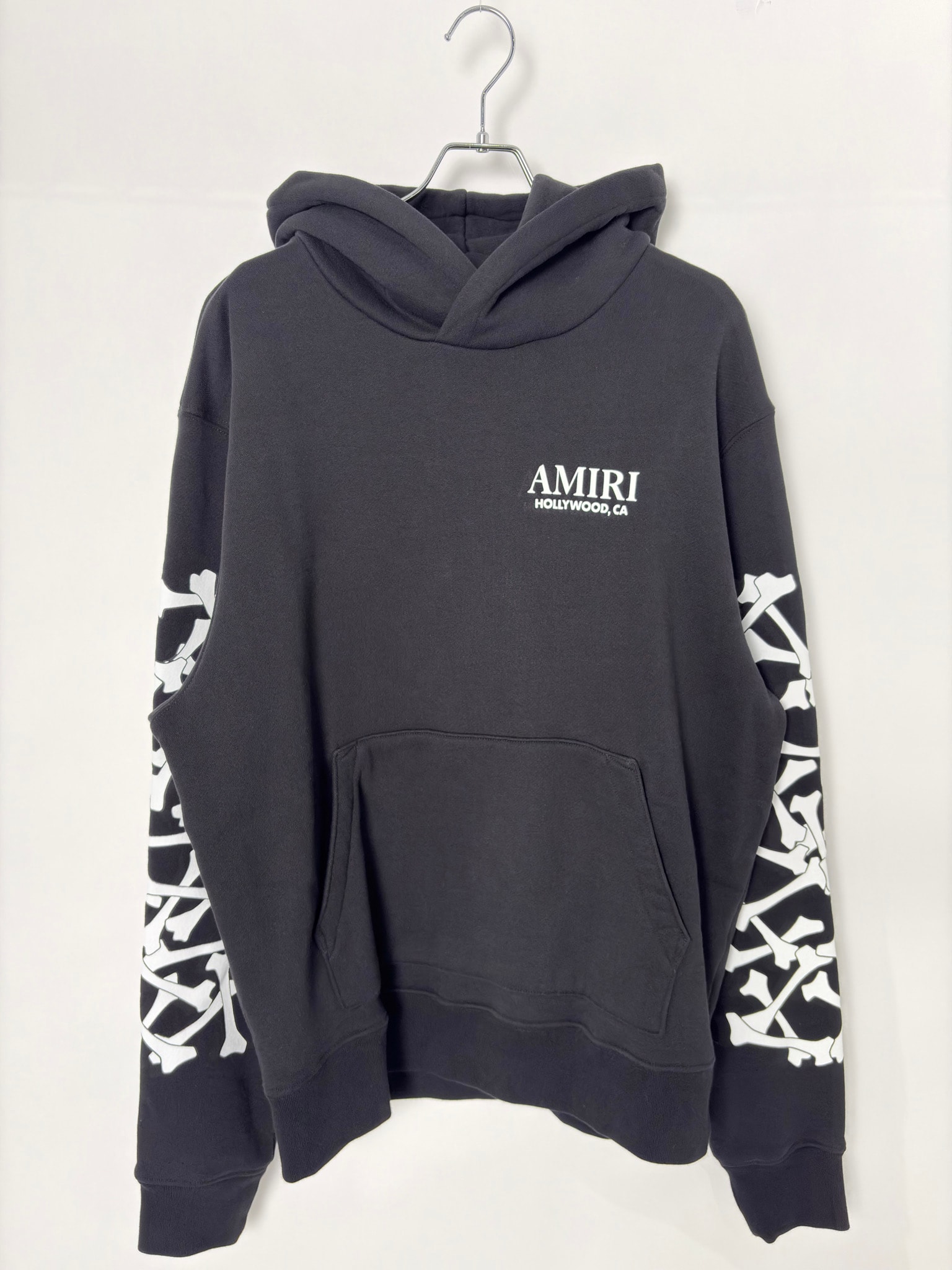 AMIRI Bones Stacked Hoodie "Black"
