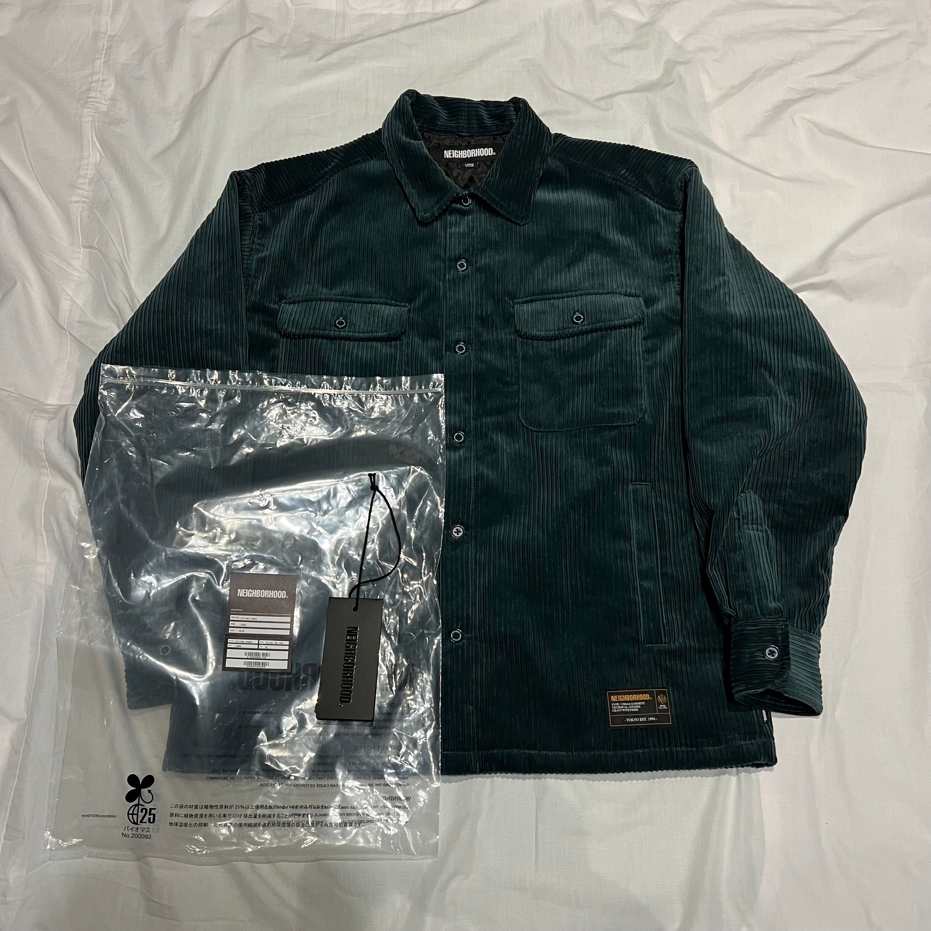 NEIGHBORHOOD Corduroy CPO Shirt LS "Blue"