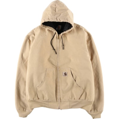 古着 カーハート Carhartt アクティブジャケット 中綿入り ダックフルジップパーカー メンズXL相当/eaa597004