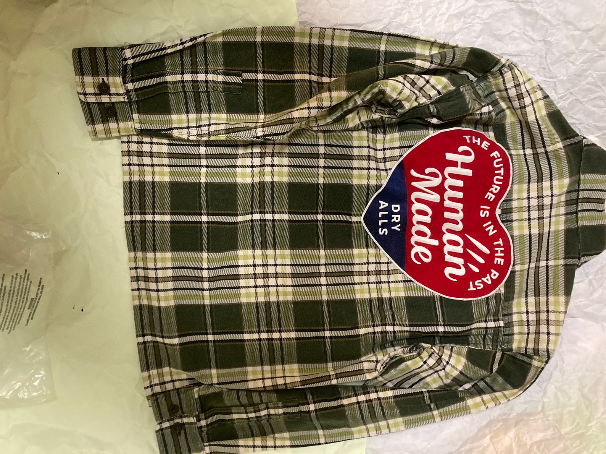 HUMAN MADE Check Shirt "Green"