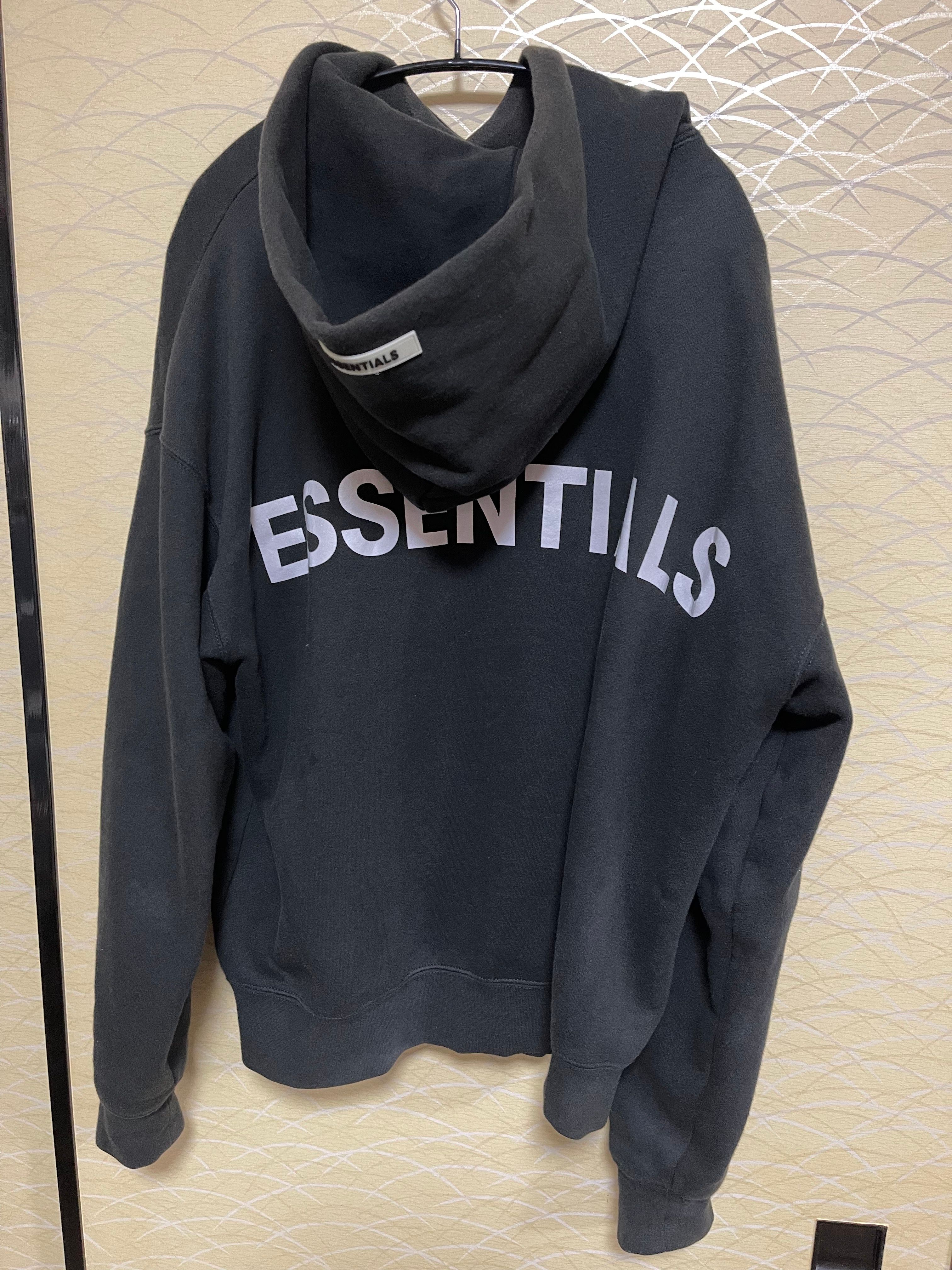 FEAR OF GOD ESSENTIALS 3M logo Pullover Hoodie "Black"