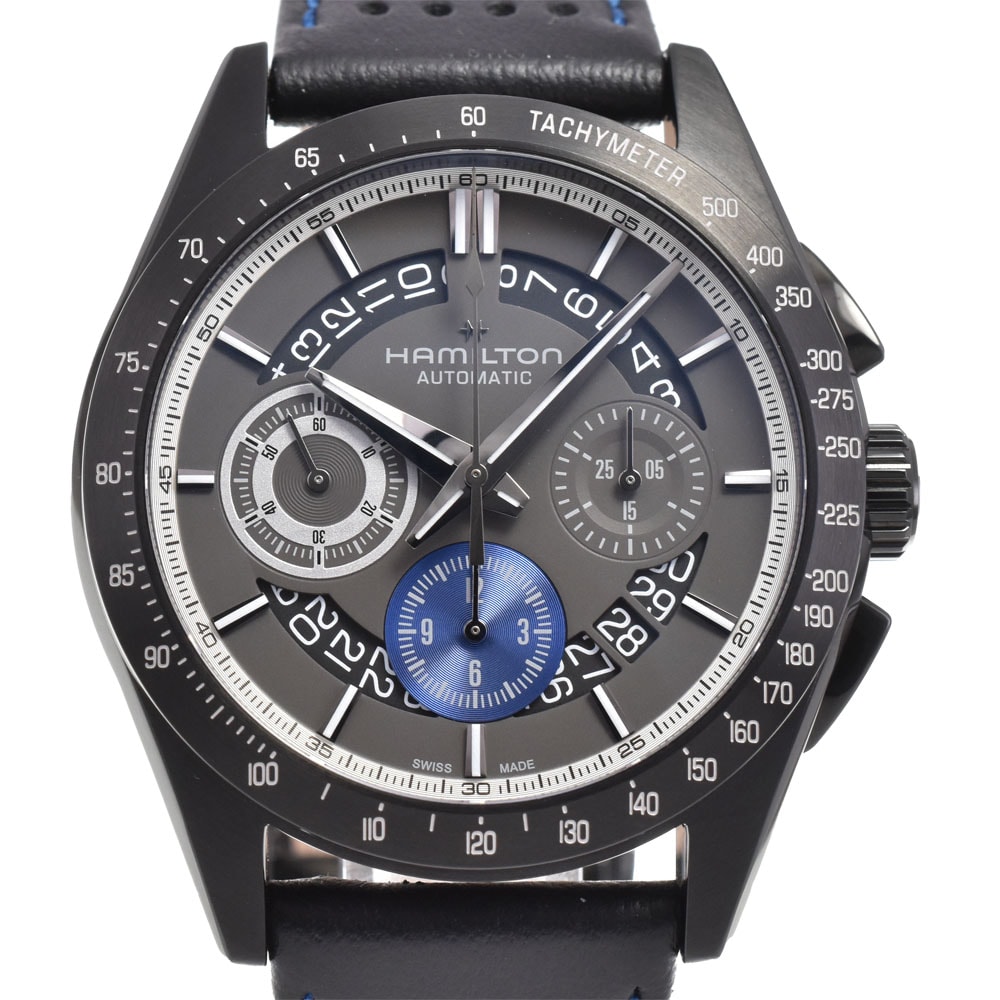 ハミルトン HAMILTON H36646780 ジャズマスター パフォーマー オートクロノ 自動巻き メンズ 極美品 箱・保証書付き N#145347