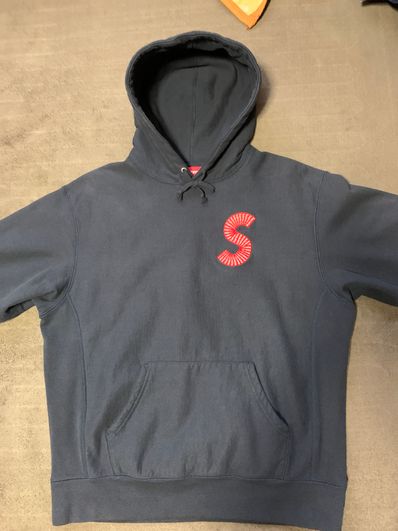 Supreme S Logo Hooded Sweatshirt "Navy" (20FW)
