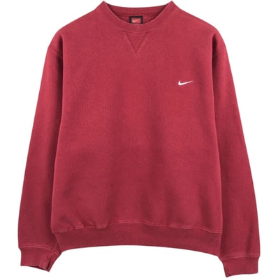 古着 ナイキ NIKE TEAM ワンポイントロゴスウェットシャツ トレーナー メンズS相当/eaa680277