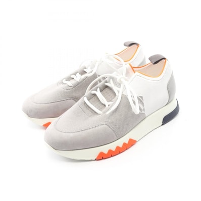 エルメス HERMES エクスプロイト スニーカー 靴 レザー スウェード ファブリック メンズ グレー系 / マルチカラー 【中古】