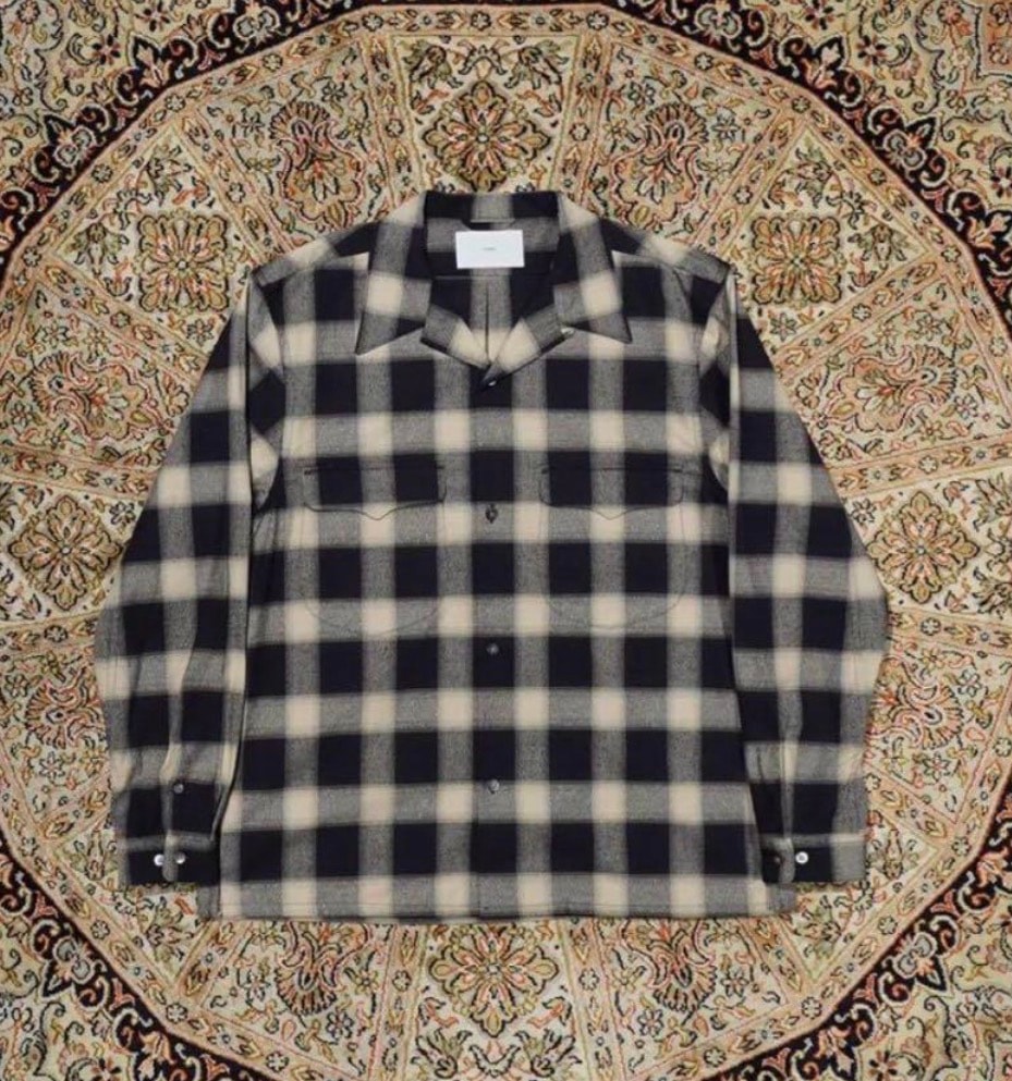 Sugarhill 22aw ombre check shirt