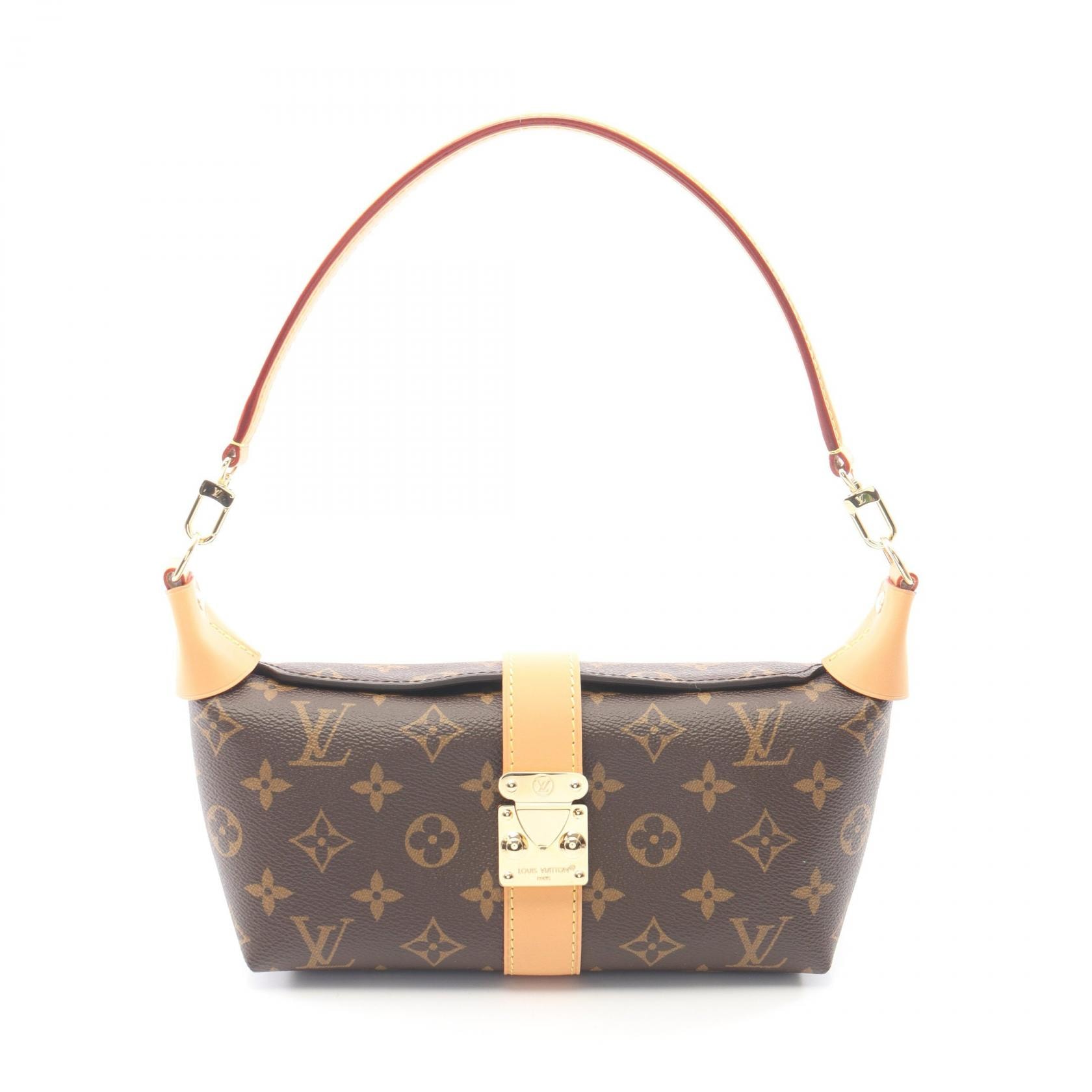ルイ・ヴィトン LOUIS VUITTON ポシェット ミア ハンドバッグ バッグ PVCコーティングキャンバス レザー モノグラム レディース ブラウン系 M26191 【中古】