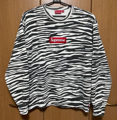 Supreme Box Logo Crewneck "Zebra" (22FW)