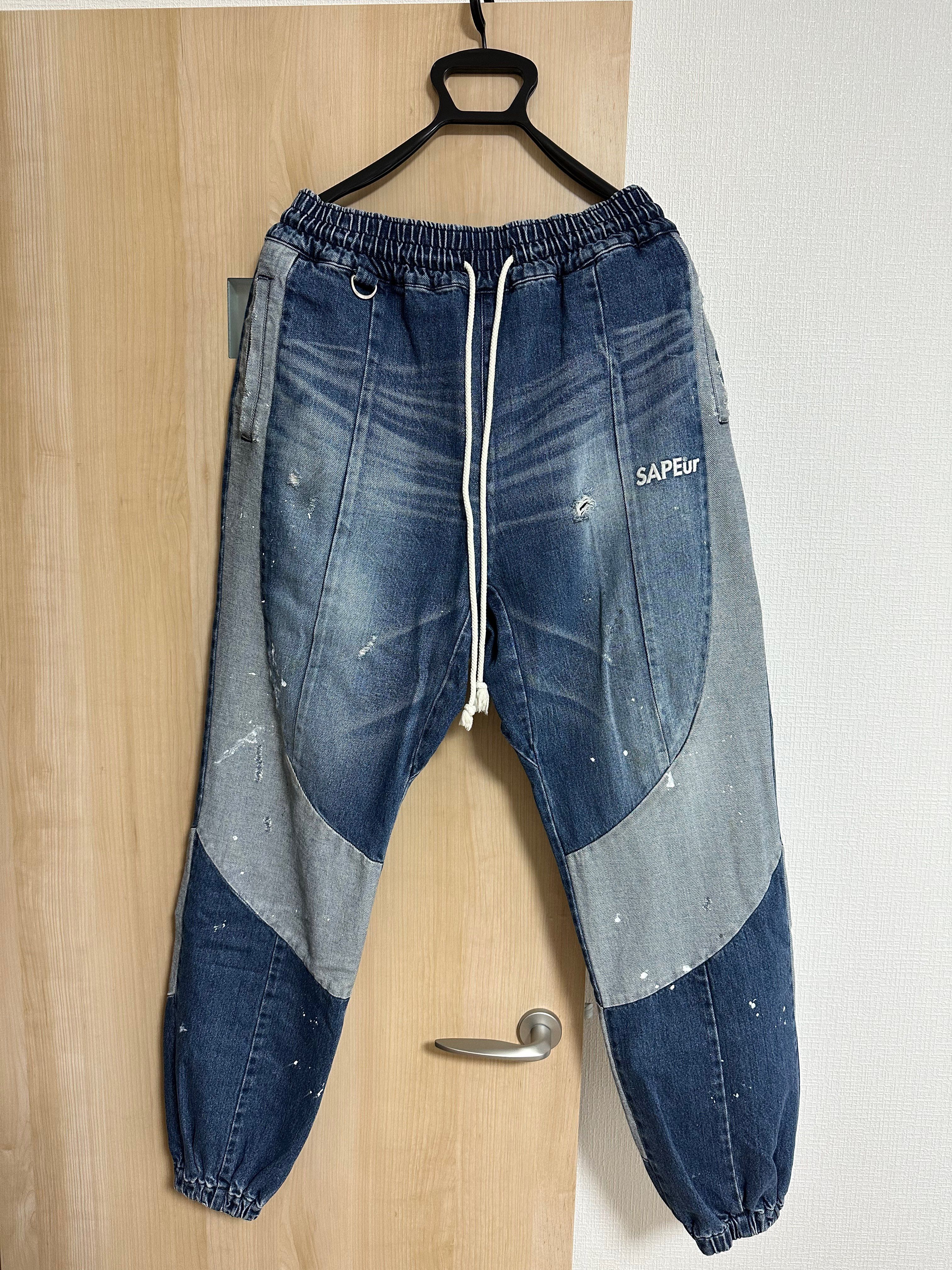 SAPEur DENIM TRACK PANTS "Indigo"