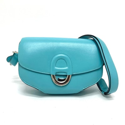 エルメス HERMES 2WAY ハンドバッグ ミニシェルシュ ミディ カバン 肩掛け バッグ ショルダーバッグ タデラクト R刻 ブルーアトール ブルー 美品