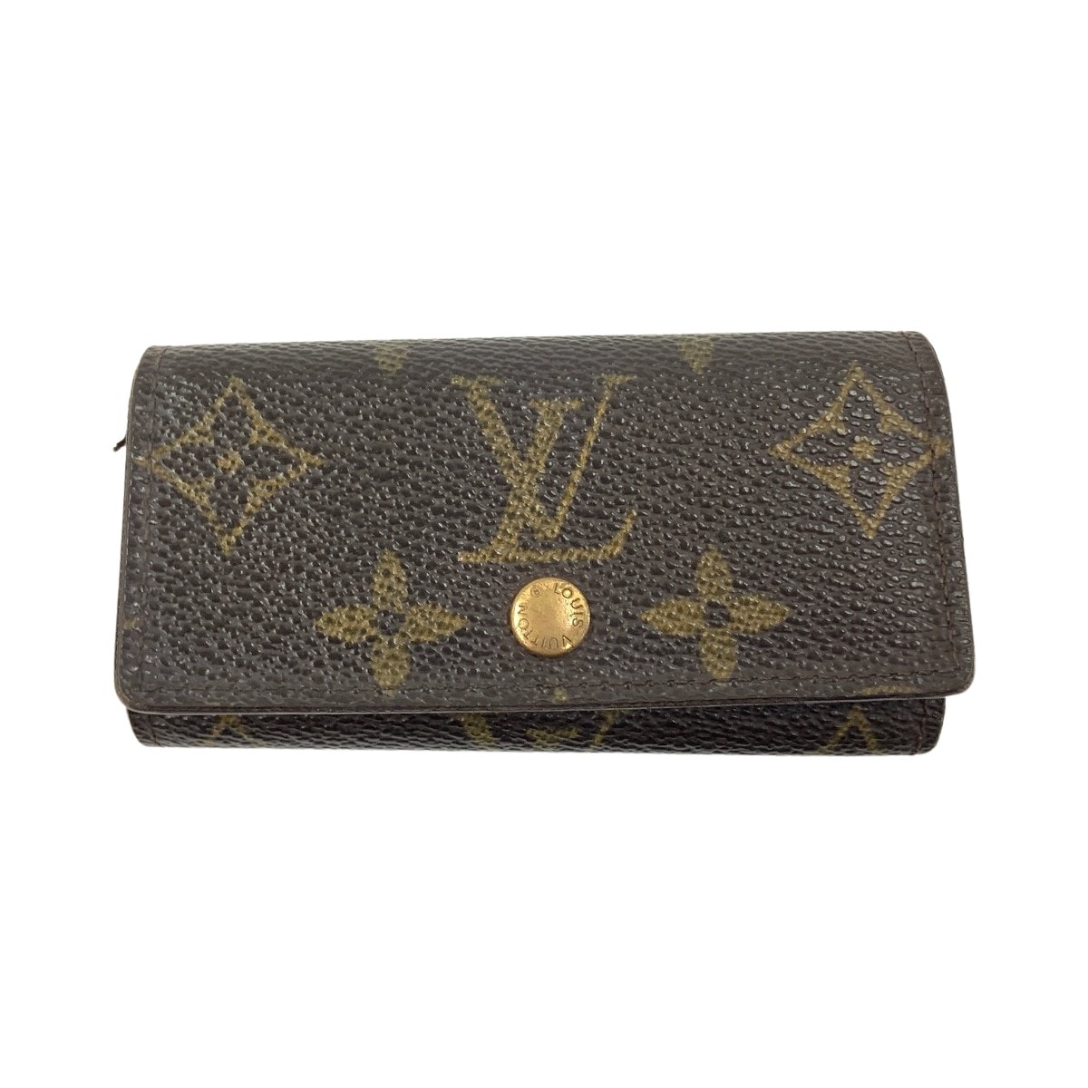LOUIS VUITTON ルイヴィトン モノグラム ミュルティクレ4 4連キーケース M69517 ブラウン ジャンク品 現状渡し