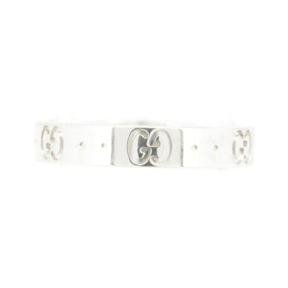 GUCCI Icon Thin 18K Ring "White Gold"