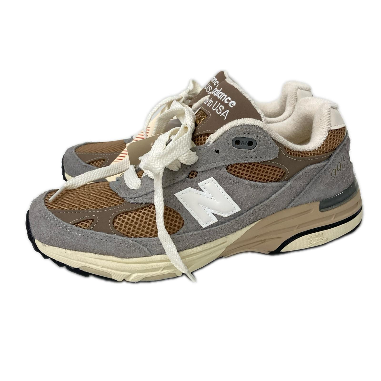 ニューバランス 【新品同様】U993GG Made in USA スエード/メッシュ スニーカー US7